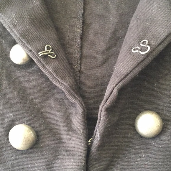 Black Military-Style Jacket - Picture 5 of 6